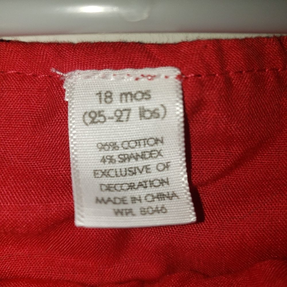 FIRST IMPRESSIONS CHRISTMAS BEAR PLAID OVERALLS - Picture 3 of 4